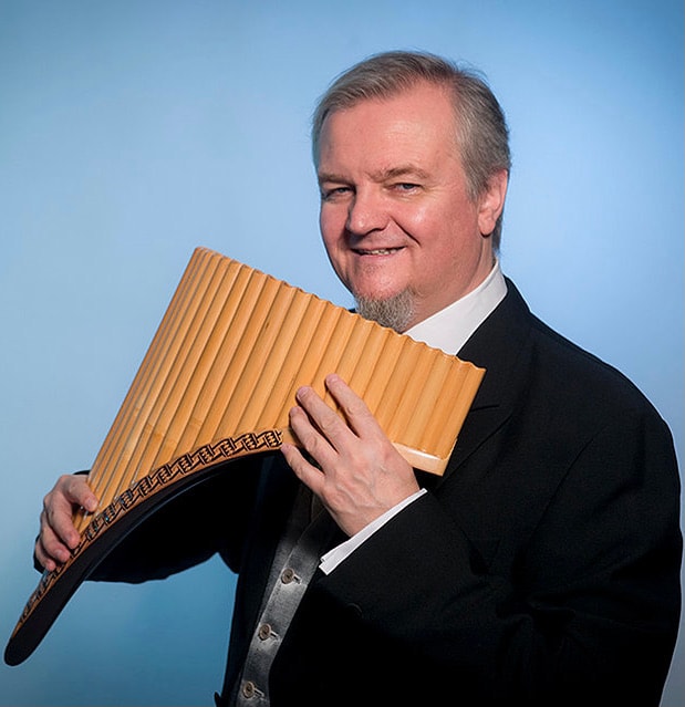 Roar Engelberg med panfløyte