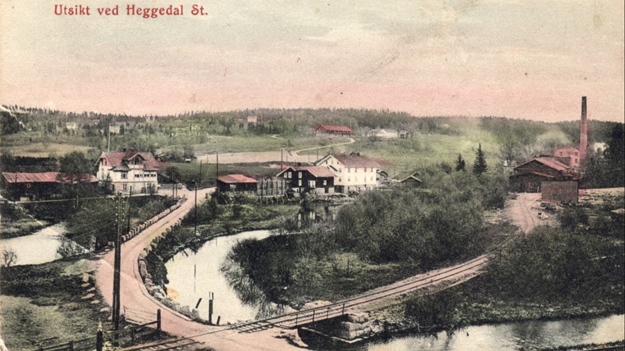 Heggedal sentrum ca 1920