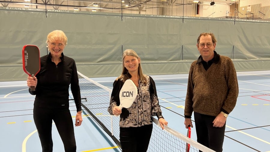 Pickleball Asker besøk av ordfører Lene Conradi