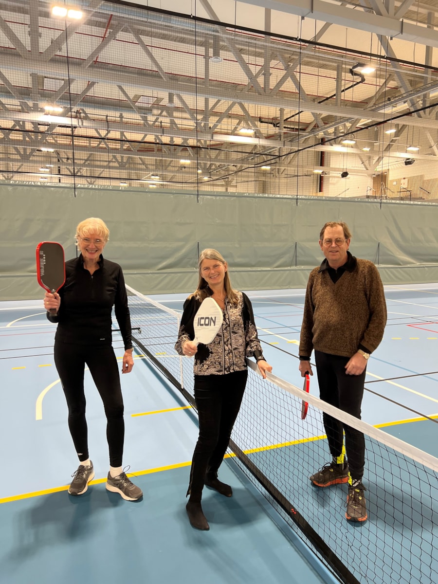 Pickleball Asker besøk av ordfører Lene Conradi