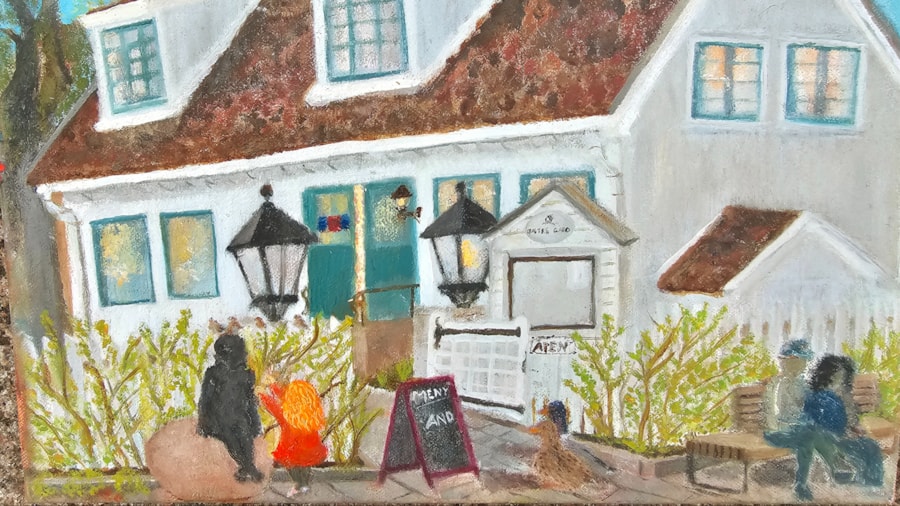 Sætre gård , olje på lerret