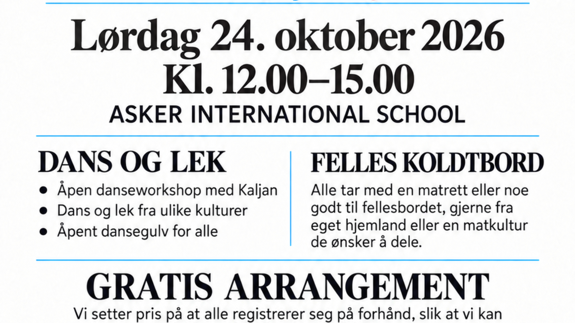 plakat med info