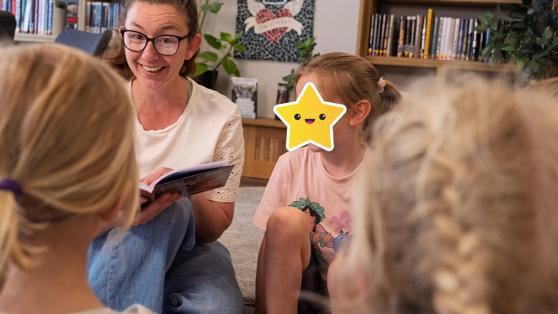 Litteraturcafé for barn