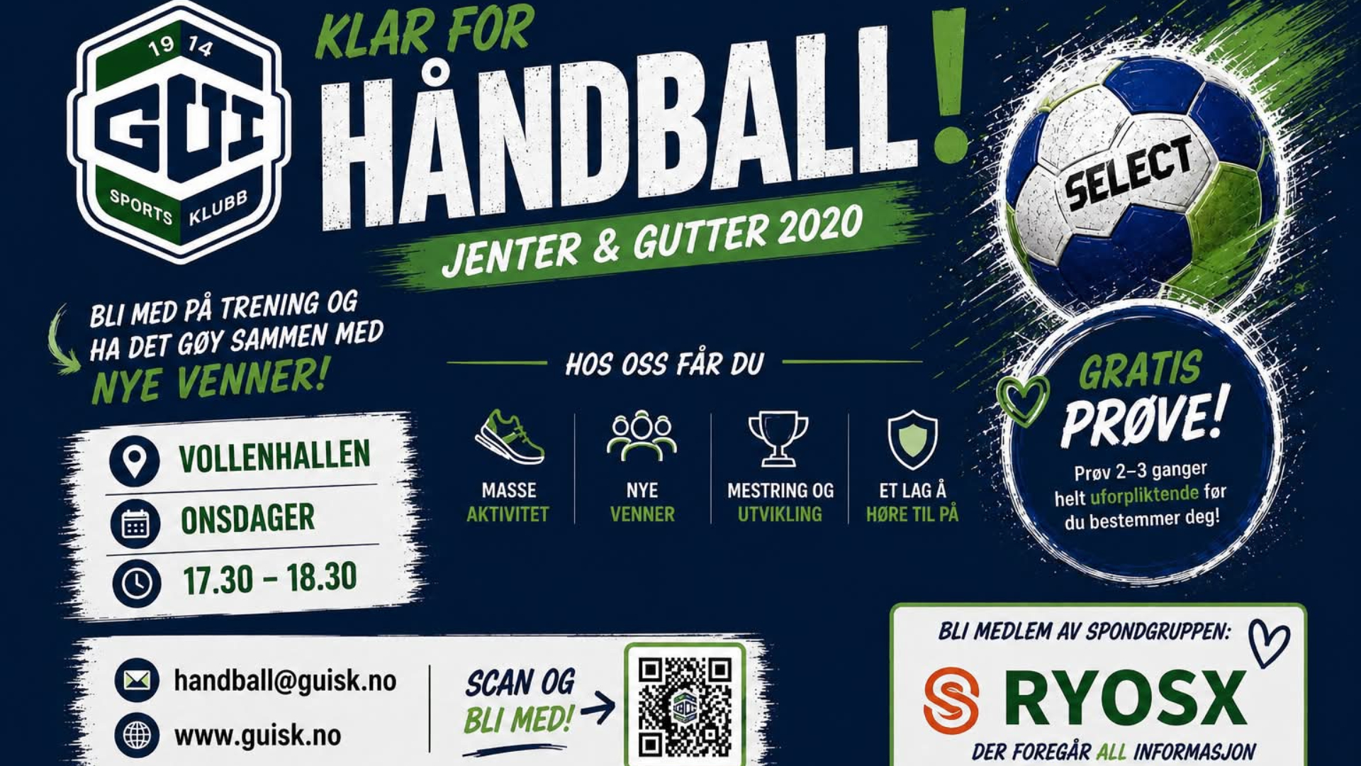 Gui håndball J/G 2020 info