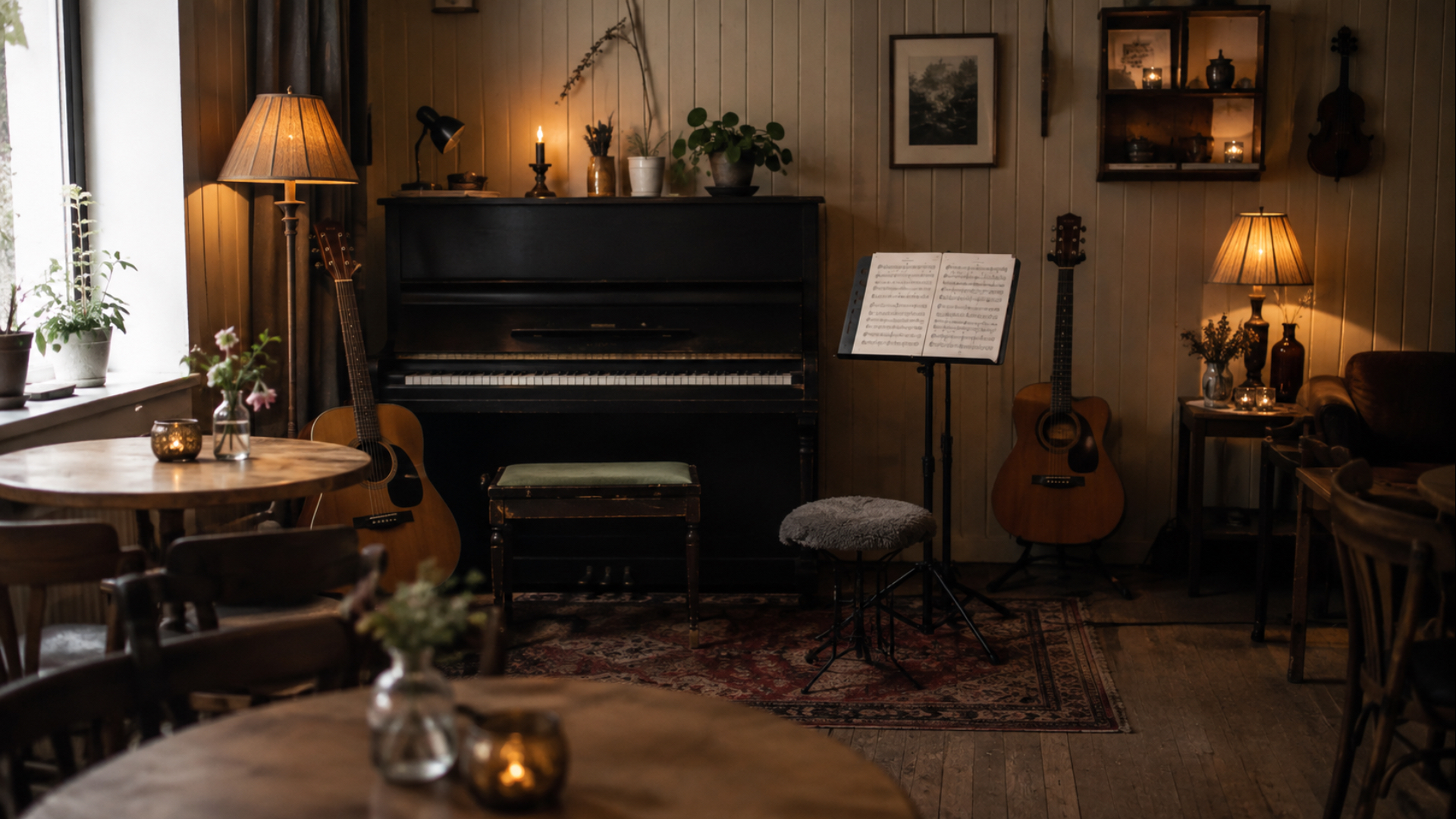 I Musikkstua hos Dånøts i Asker skal vi møtes og snakke om musikk