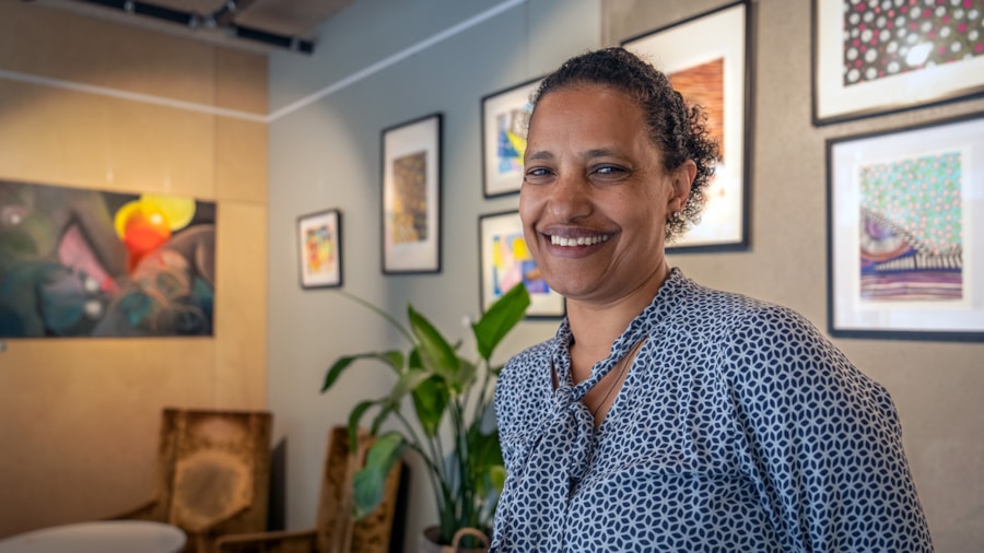 Bilde av Addis Yibe på Heggedal innbyggertorg