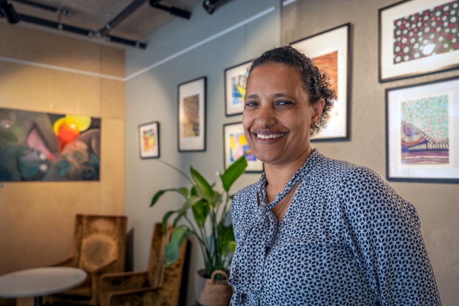 Bilde av Addis Yibe på Heggedal innbyggertorg