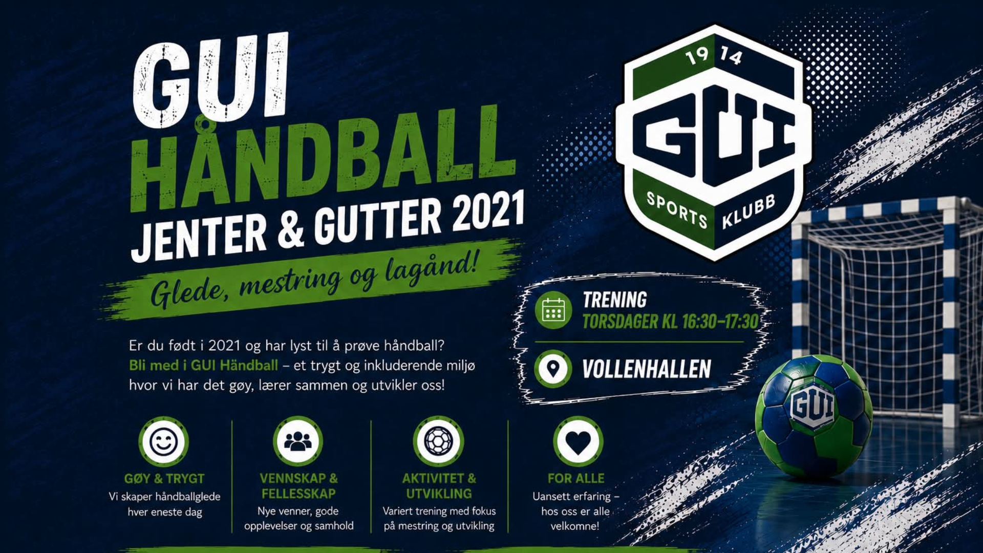 Gui håndball 2021 flyer
