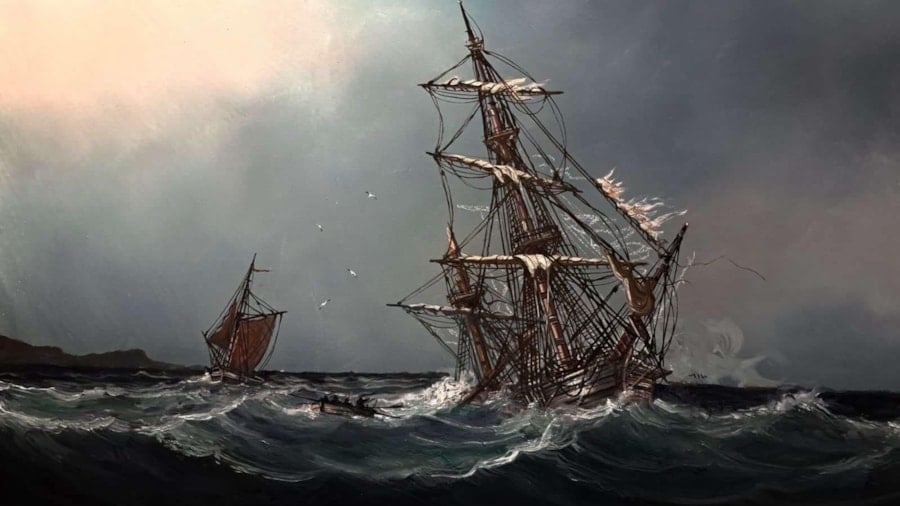 Originalt skutemaleri av Bente Storm