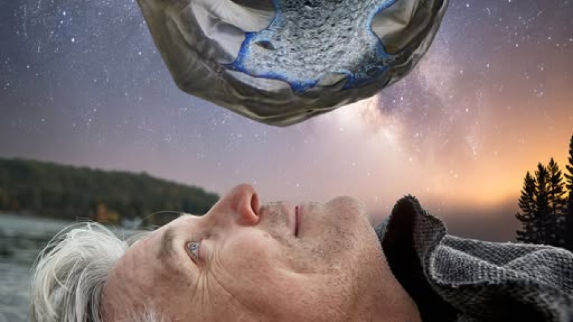 Jon kikker på meteoritt