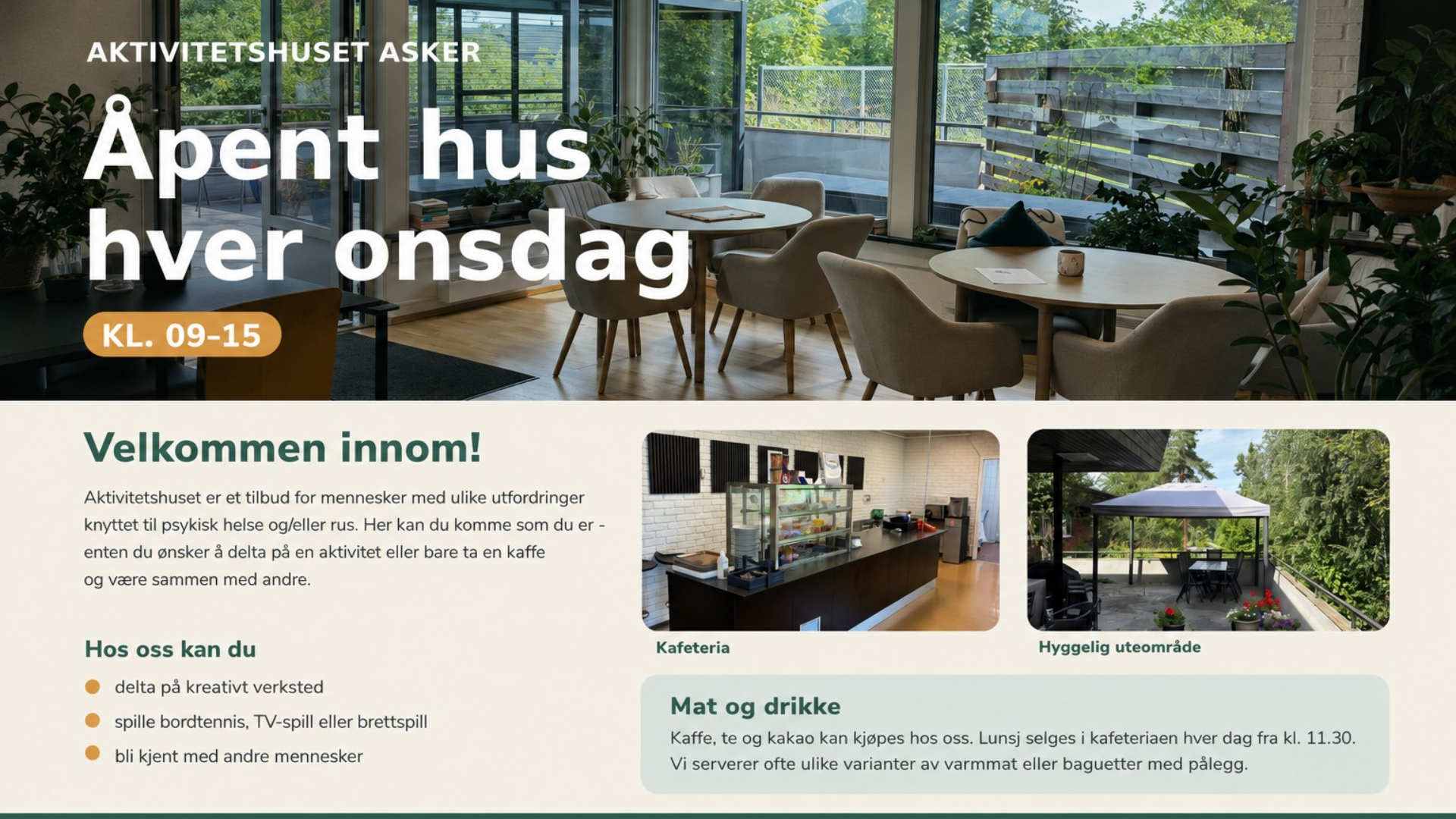 Informasjon om åpen dag