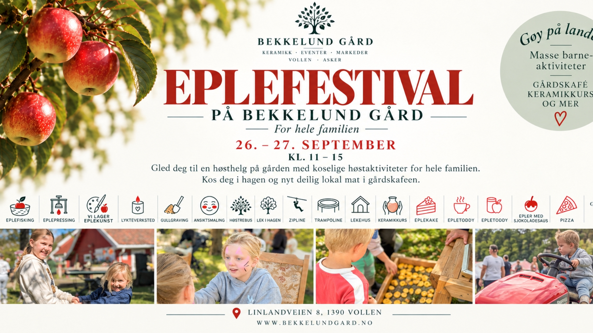Eplefestival på Bekkelund Gård