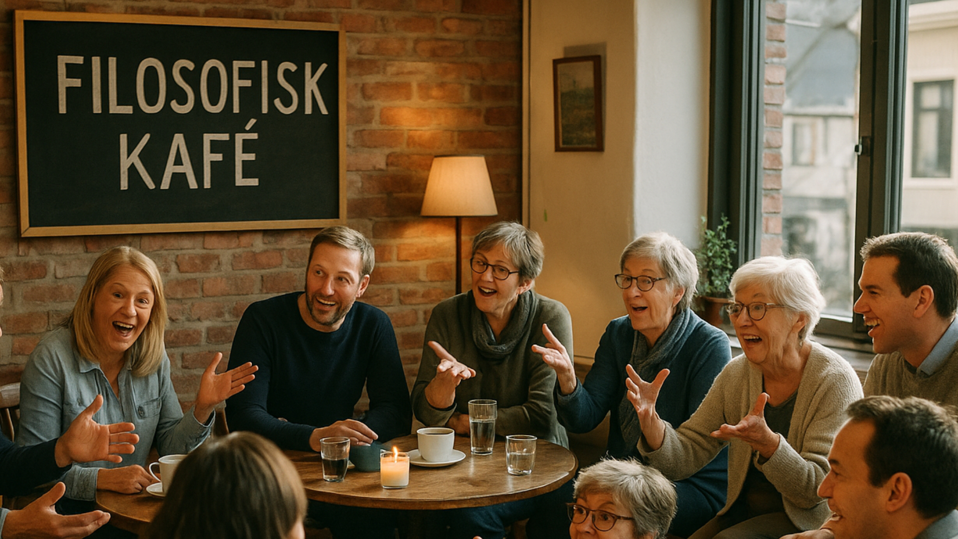 KI generert bilde. Gode samtaler