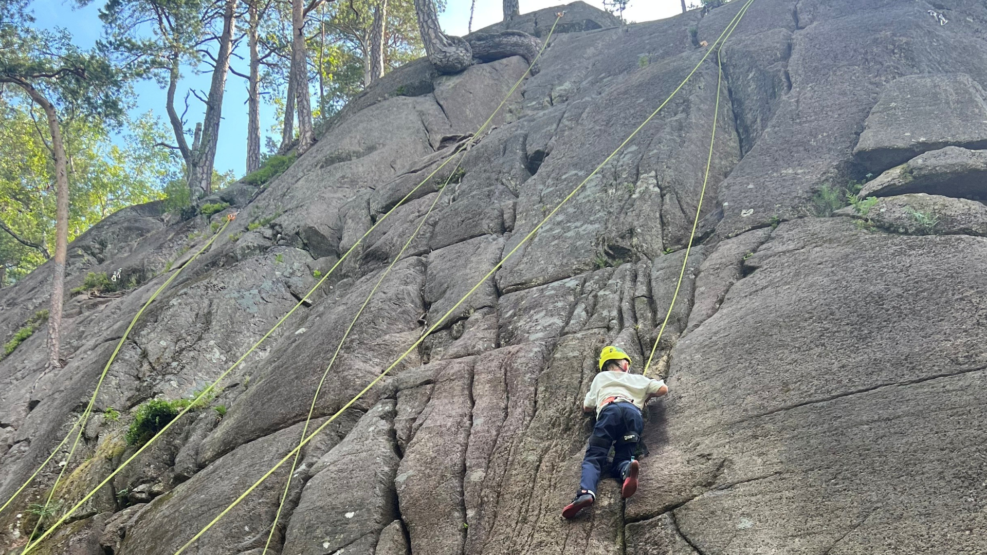 Klatring på Friluftskole fra Vollen