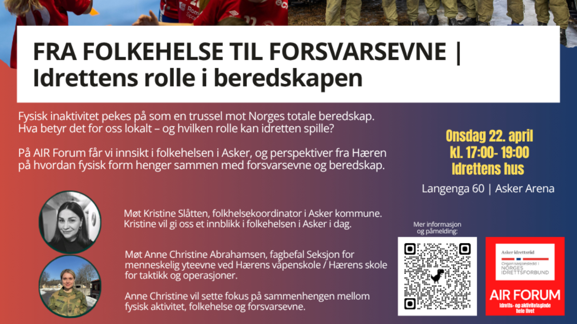 Plakat AIR forum med program 