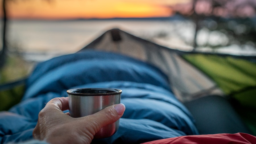 Kaffekopp på telttur