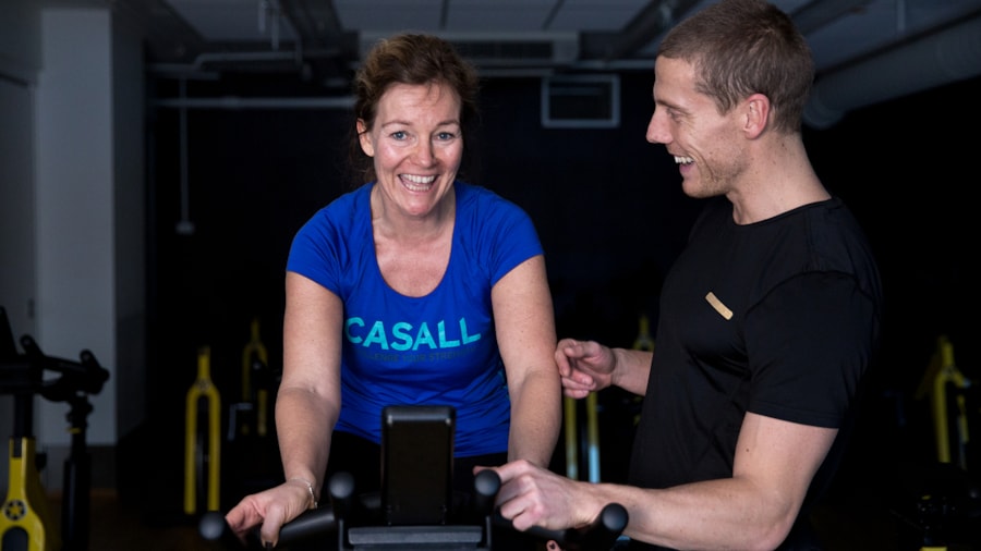 Instruksjon på spinningsykkel