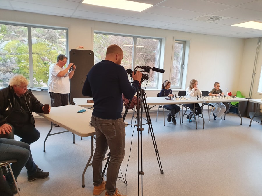 Hurum Sjakklubb filming