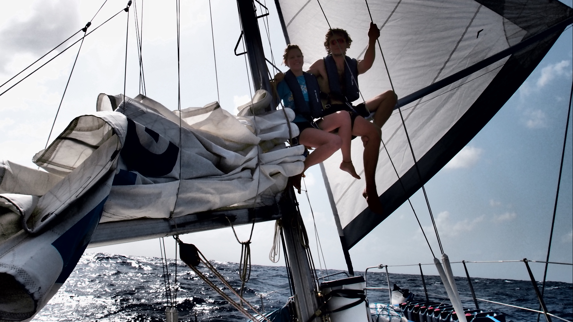 seilere på åpent hav