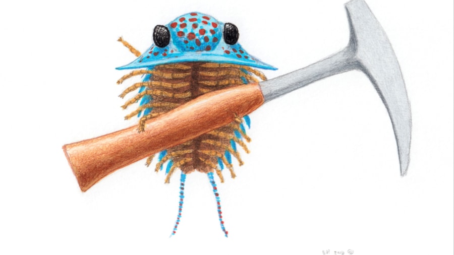 Trilobitt med hammer