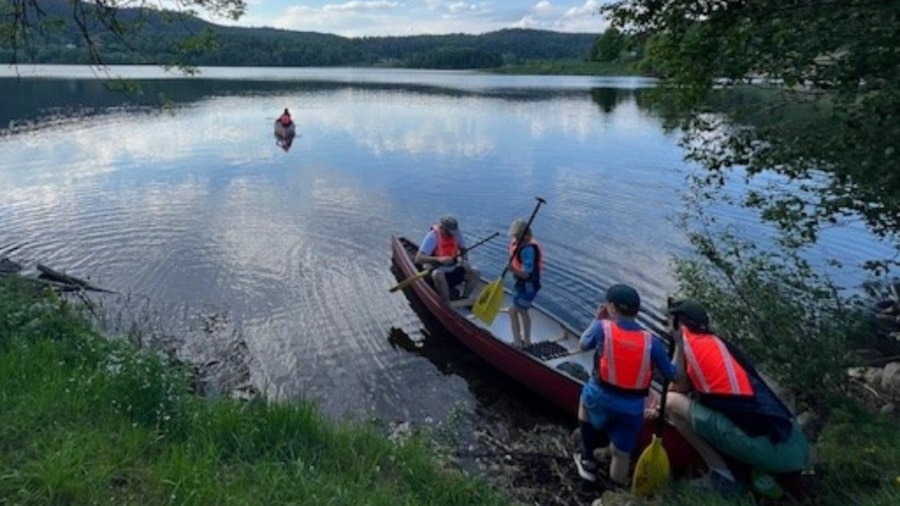 Kanotur på Semsvannet
