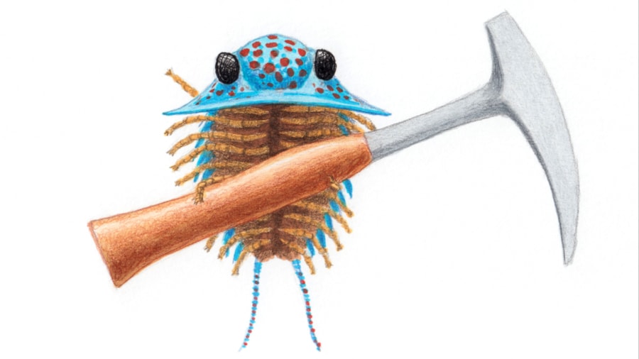 Trilobitt med hammer