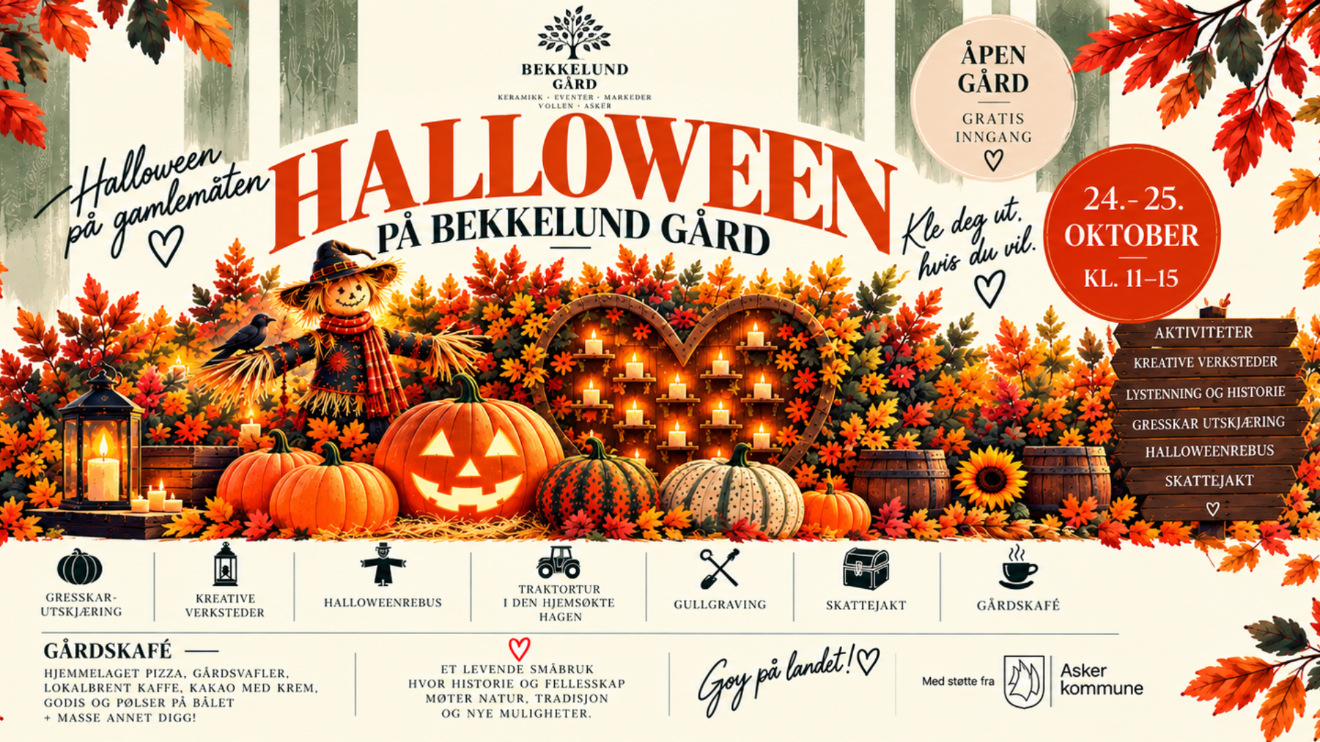 Halloween på bekkelund gård