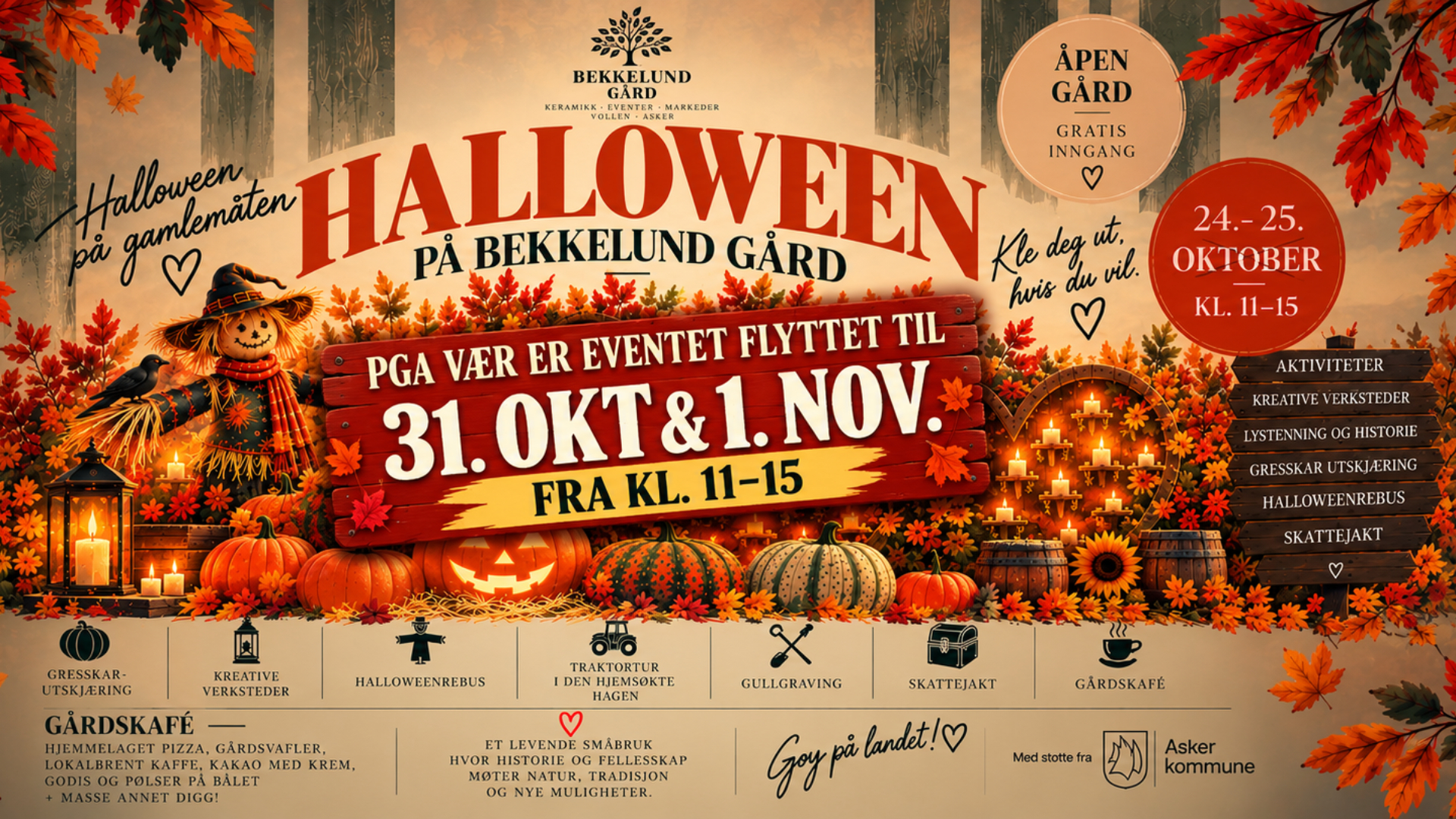 Halloween på bekkelund gård